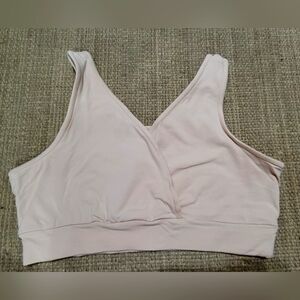 Kindred Bravely Organic Cotton Pull Down Nursing Sleep Bra Racer Back Size Large